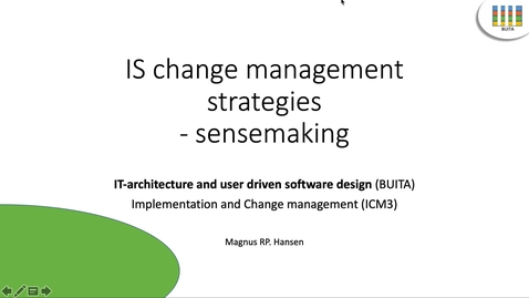Thumbnail for BUITA15 - ICM3 - Vid5_SensemakingInUse