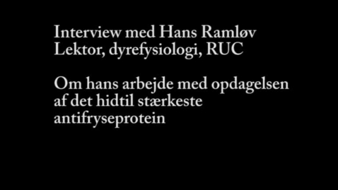 Thumbnail for Interview med lektor Hans Ramløv