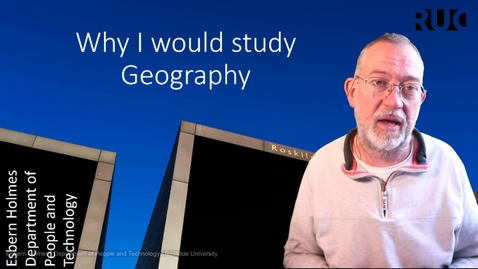 Thumbnail for Why I would study Geography