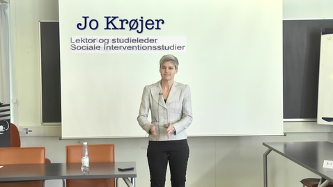 Thumbnail for Lektor og studieleder Jo Krøjer, Sociale Interventionsstudier om Klyngevejledning