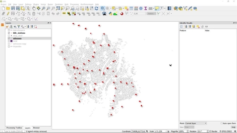 Thumbnail for QGIS density using Fishnet (grid)