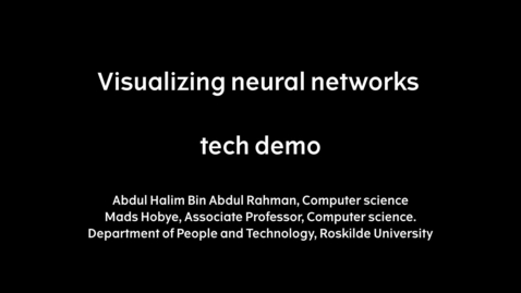 Thumbnail for Visualising the neural network