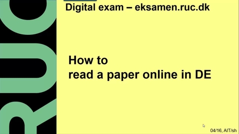 Thumbnail for How to read a paper online i DE