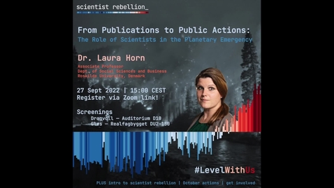 Thumbnail for Academic Activism, Episode 10 - Laura Horn