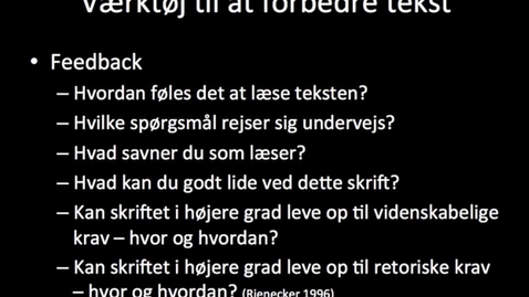 Thumbnail for Værktøjer til at forbedre tekst
