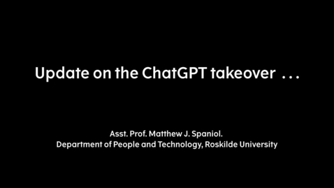 Thumbnail for Update on the ChatGPT takeover . . .
