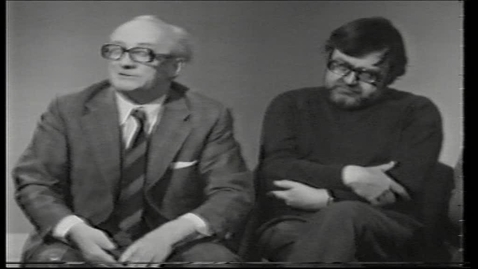 Thumbnail for Tv-udsendelse, debatprogram m. titlen: &quot;Skal universitetet ændre samfundet?&quot;. 4. udsendelse i en serie m. titlen: &quot;Universitetet og samfundet
