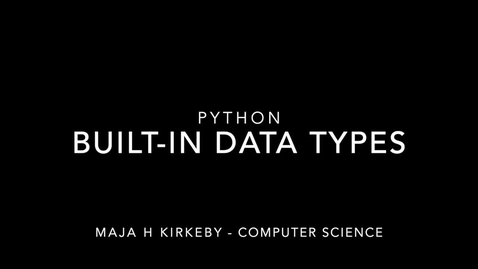 Thumbnail for Built-in data types [en]