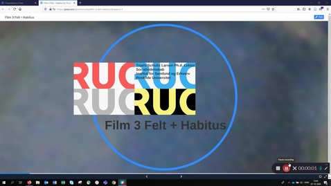 Thumbnail for Film 3: BK 2 - Refleksiv sociologi Felt + Habitus