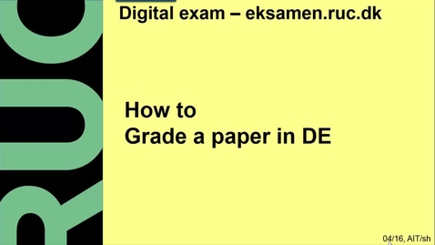 Thumbnail for How to grade a paper in DE