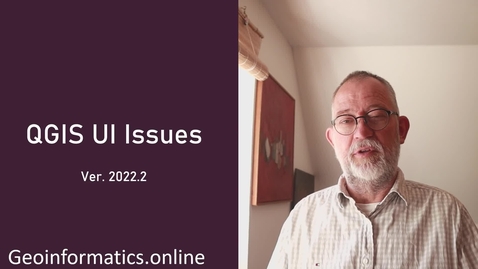 Thumbnail for QGIS UI issues