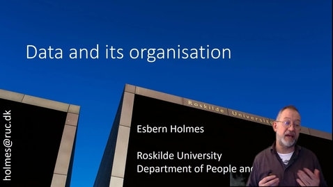 Thumbnail for Data and its organisation