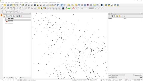 Thumbnail for QGIS distance vector objects
