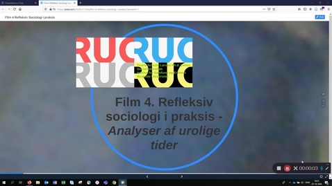 Thumbnail for Film 4: BK 2 - Reflksiv sociologi i praksis