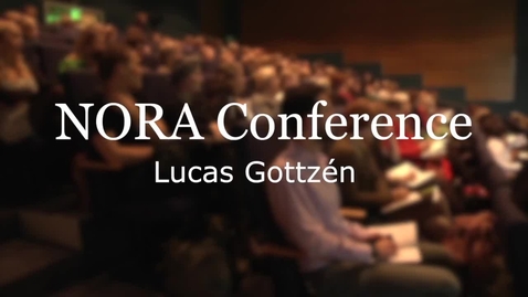 Thumbnail for Lucas Gottzén at NORA Conference, RUC 2014