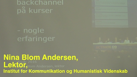 Thumbnail for Nina Blom; Pædagogisk Torsdag: Teknologier, der understøtter læring i undervisning og vejledning.