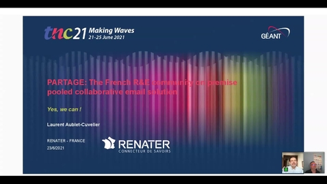 Thumbnail for PARTAGE: The French R&amp;E community on-premise pooled collaborative email solution