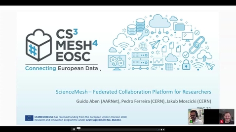 Thumbnail for ScienceMesh – Federated Collaboration Platform for Researchers