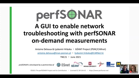 Thumbnail for A GUI to enable network troubleshooting with perfSONAR on-demand measurements