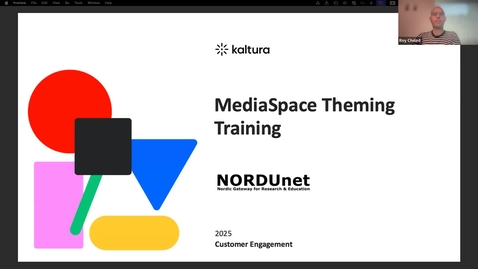 Thumbnail for Kaltura Webinar on Theming