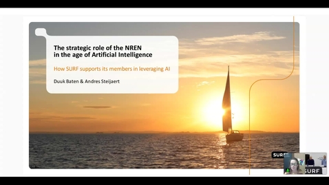 Thumbnail for The strategic role of the NREN in the age of AI. How SURF supports its members in leveraging AI