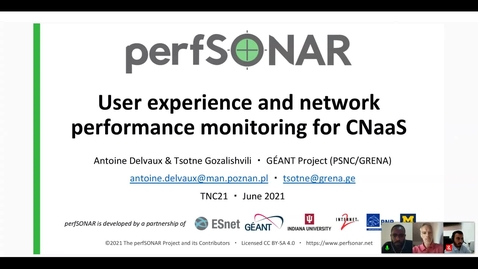 Thumbnail for User experience and network performance monitoring for CNaaS