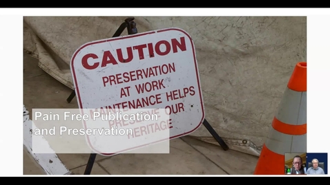 Thumbnail for Pain Free Publication and Preservation