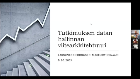 Thumbnail for DAHA-viitearkkitehtuurin lausuntokierroksen aloituswebinaari 9.10.2024