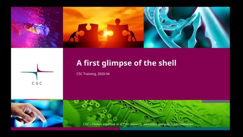 Thumbnail for Introduction to Linux: 4/3 First glimpse of the shell - directories