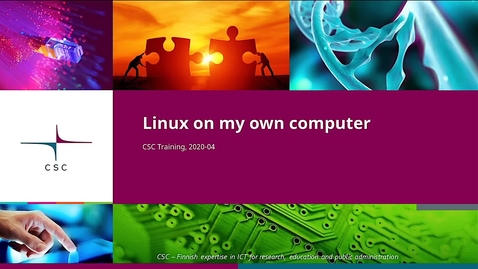 Thumbnail for Introduction to Linux: 2 Linux on my own computer