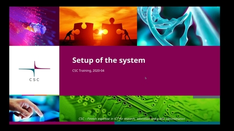 Thumbnail for Introduction to Linux: 8 Setup of the system