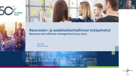 Thumbnail for Resurssien- ja asiakkaidenhallinnan tukipalvelut – Jussi Tella