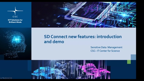 Thumbnail for SD updates (short talk on weekly user support session 9.10.2024)