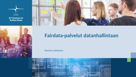 Thumbnail for Fairdata – Kuisma Lehtonen