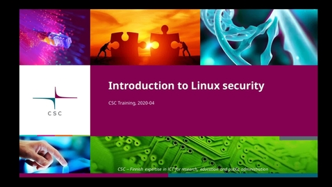 Thumbnail for Introduction to Linux: 10 Security