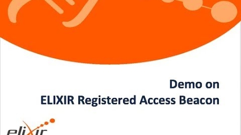 Thumbnail for ELIXIR registered access beacon