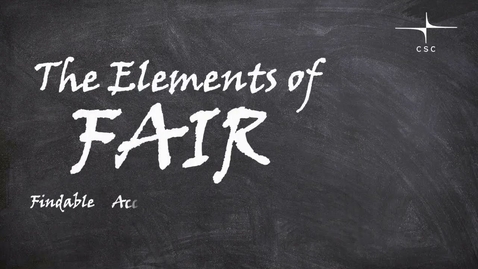 Thumbnail for The Elements of FAIR - Findable