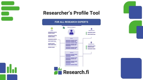 Thumbnail for Introduction of the Researcher's Profile Tool