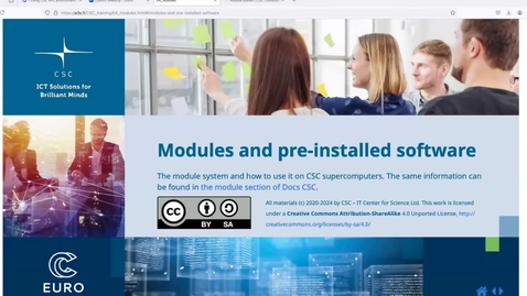 Thumbnail for 4. Modules And Pre-Installed Software (Lecture)