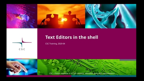 Thumbnail for Introduction to Linux: 5 Text editors