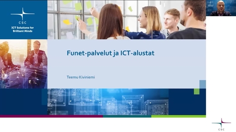 Thumbnail for Funet-palvelut ja ICT-alustat – Teemu Kiviniemi