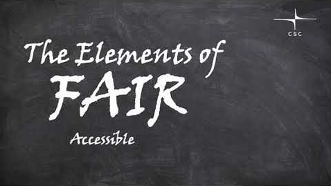 Thumbnail for The Elements of FAIR - Accessible