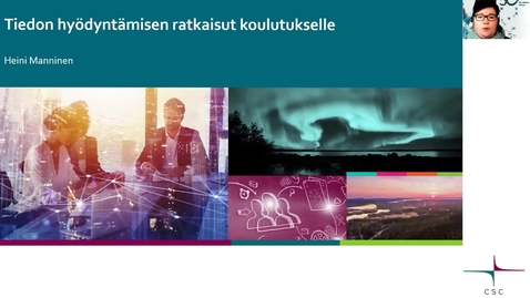 Thumbnail for Tiedon hyödyntämisen ratkaisut koulutukselle – Heini Manninen