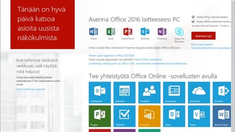 Thumbnail for Mikä on Office eli O365?