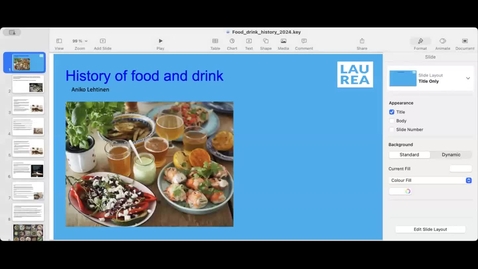 Thumbnail for Food and Beverage History 2025