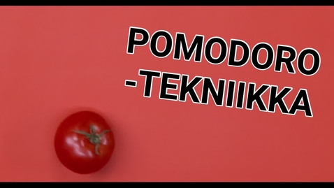 Thumbnail for Pomodoro - Työskentely- ja oppimisvinkki