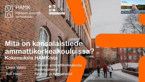 Thumbnail for Avoin TKIO -webinaari: kansalaistiede