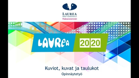 Thumbnail for Kuviot, kuvat ja taulukot