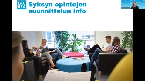 Thumbnail for Syksyn opintojen suunnittelun infotilaisuus 6.5.2026