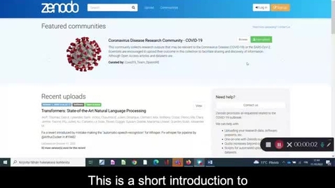 Thumbnail for Fairdata: Zenodo - How to create an account and upload data 